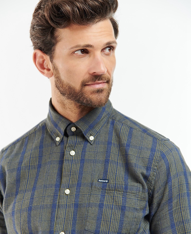 Men's Barbour Inverbeg Tailored Shirts Grey | TWIU-16254