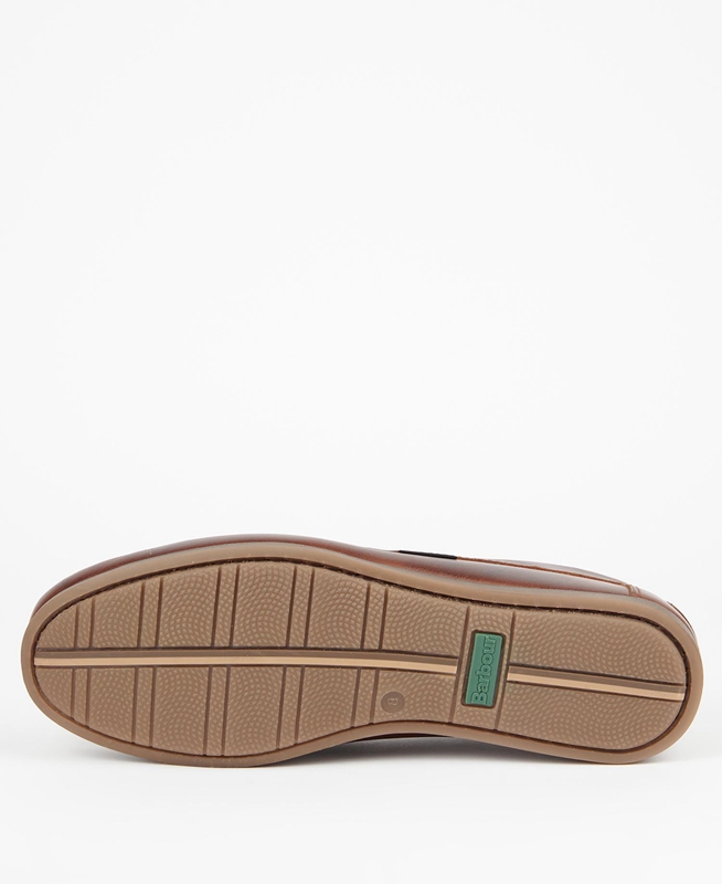 Men's Barbour Kelson Loafers Brown | NZUD-46097