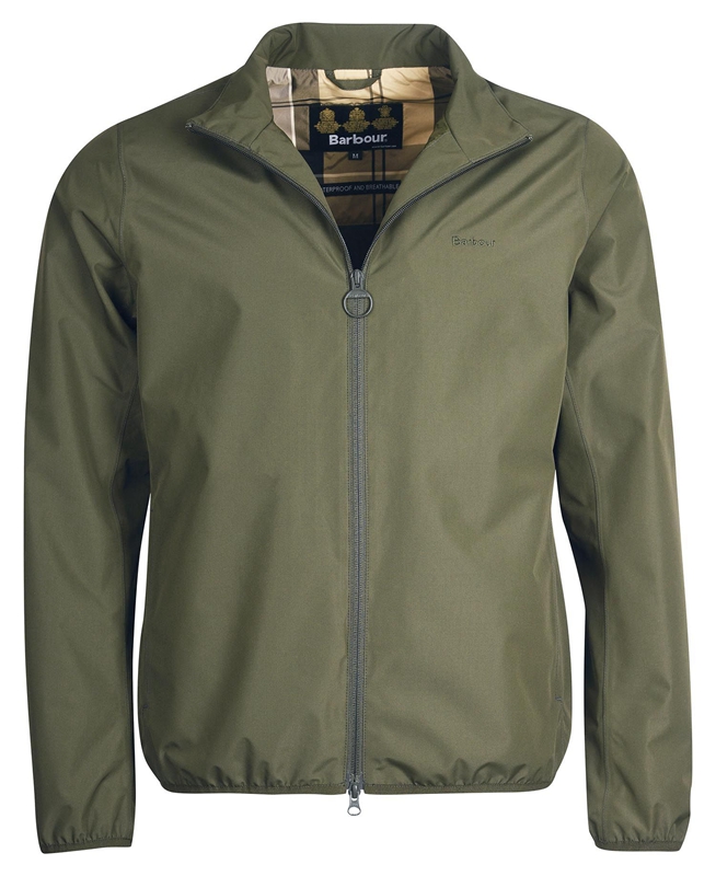 Men's Barbour Korbel Waterproof Jackets Olive | JCSM-35846