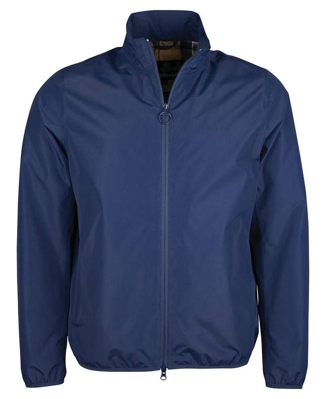 Men's Barbour Korbel Waterproof Jackets Navy | KSNB-89573