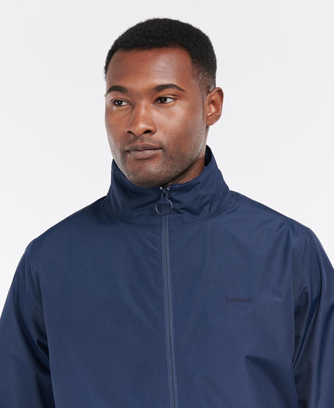 Men's Barbour Korbel Waterproof Jackets Navy | KSNB-89573