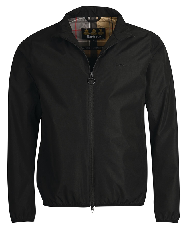 Men's Barbour Korbel Waterproof Jackets Black | ZNCH-79850