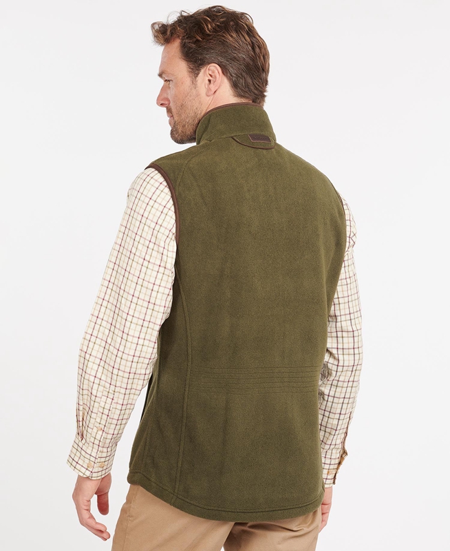 Men's Barbour Langdale Vest Green | MBTG-48072