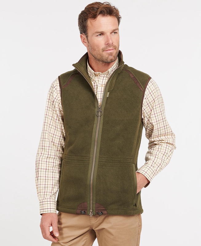 Men\'s Barbour Langdale Vest Green | MBTG-48072