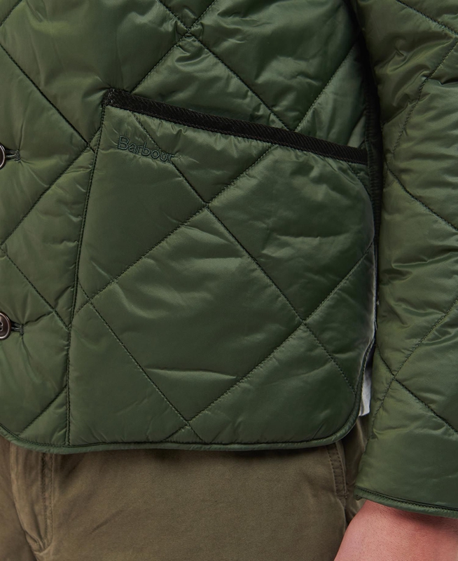 Men's Barbour Liddesdale Cardigan Quilted Jackets Olive | QNRV-70861