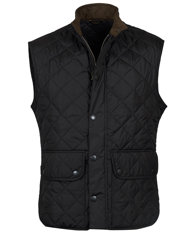 Men's Barbour Lowerdale Vest Black | CZTS-60147