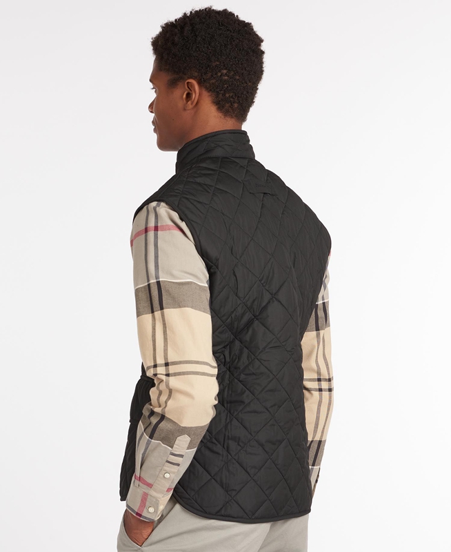 Men's Barbour Lowerdale Vest Black | CZTS-60147