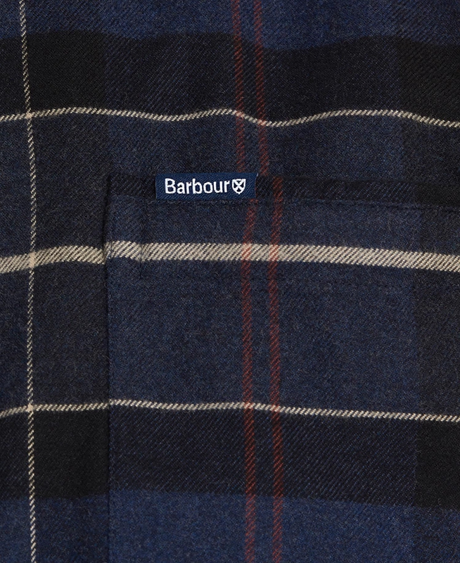 Men's Barbour Lutsleigh Shirts Navy | ICAO-98740