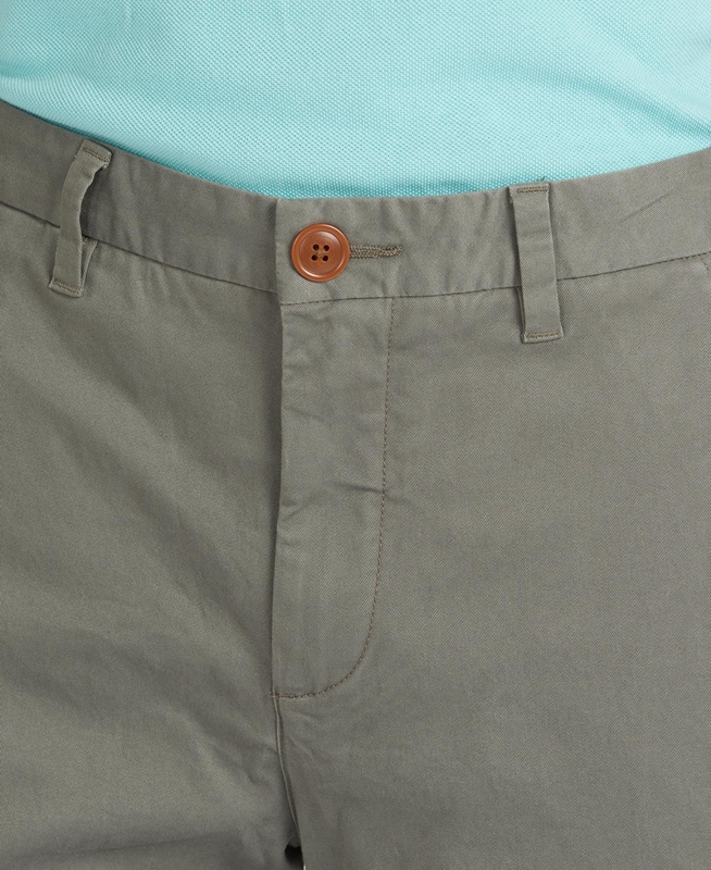 Men's Barbour Neuston Essential Chinos Pants Olive | ICGP-19405