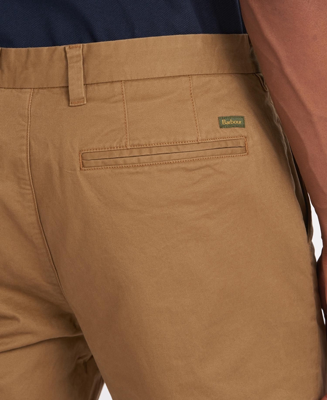 Men's Barbour Neuston Essential Chinos Pants Beige | OHEW-52684