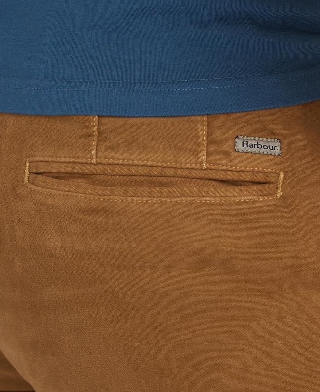 Men's Barbour Neuston Moleskin Trousers Pants Beige | BEDS-57486