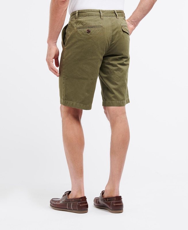 Men's Barbour Neuston Twill Pants Green | EJPI-15480