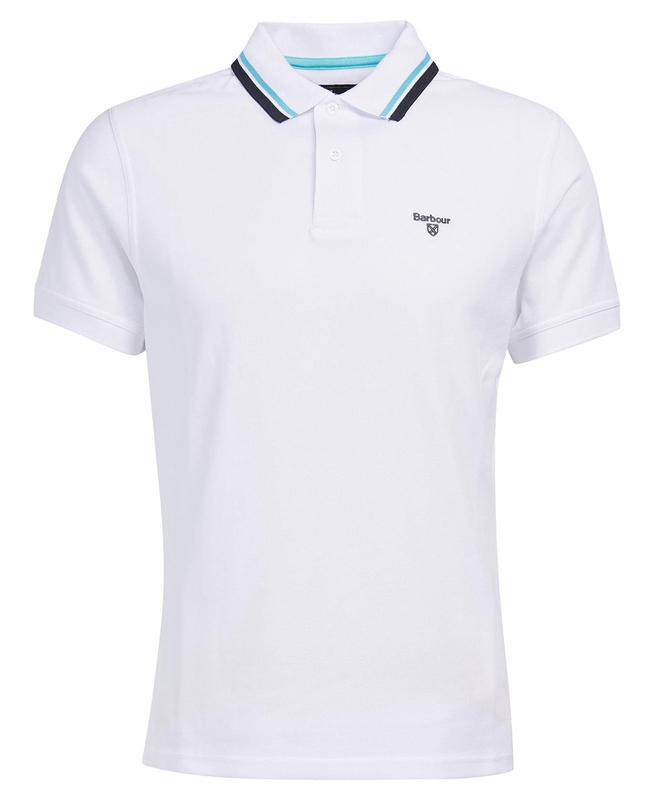 Men's Barbour Otterburn Polo shirts White | PMNW-20871