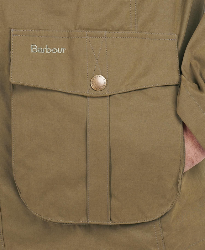 Men's Barbour Sanderling Casual Jackets Olive | XNZB-53120