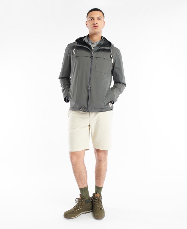 Men's Barbour Selby Showerproof Casual Jackets Grey | FLEI-92861