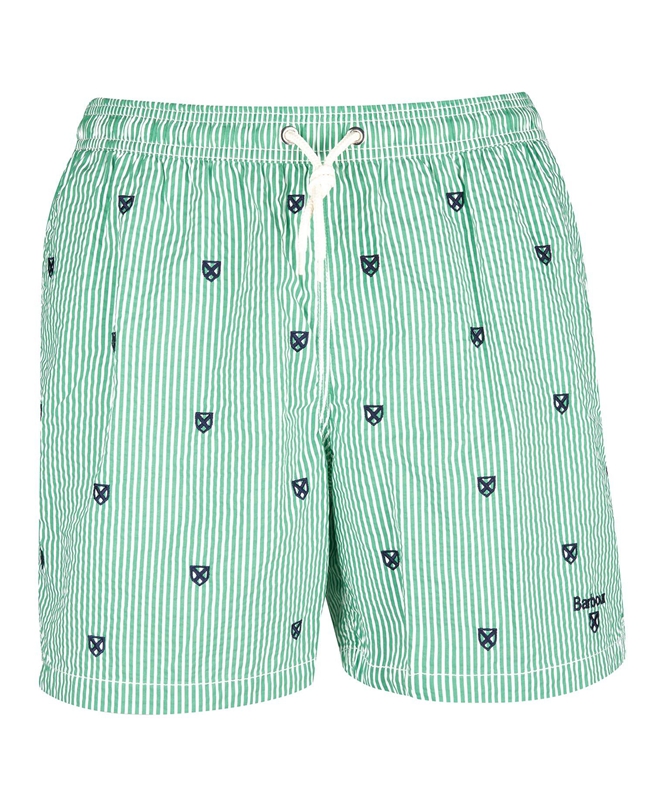 Men's Barbour Shield Swim Pants Green | VEDW-21860