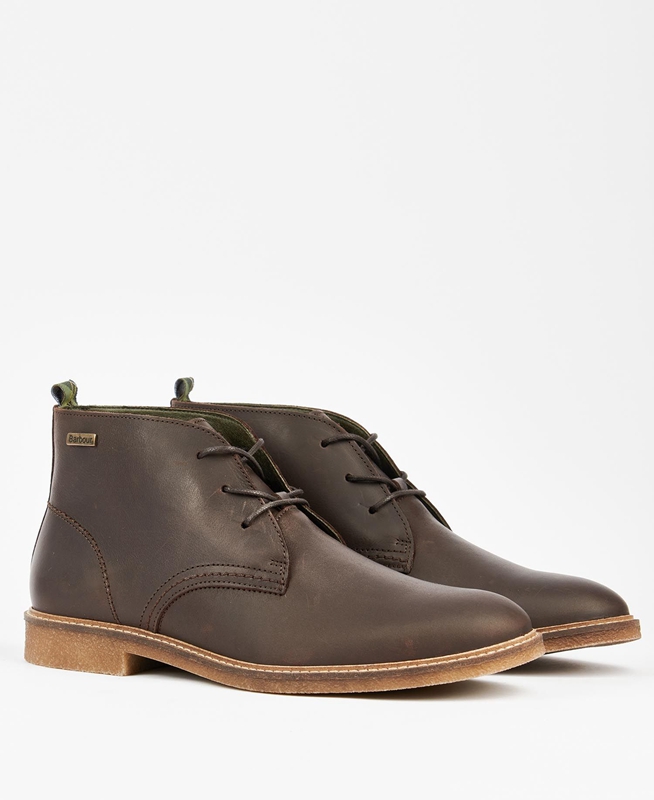 Men's Barbour Sonoran Boots Brown | MWIJ-47593