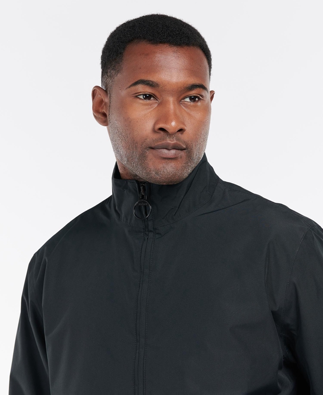 Men's Barbour Summer Chelsea Waterproof Jackets Black | SHML-84579