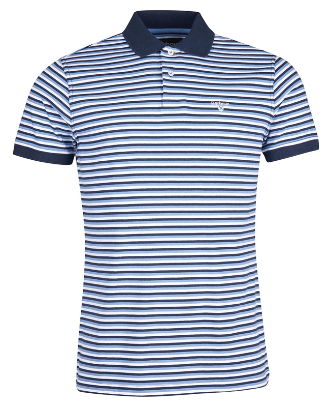 Men's Barbour Swinden Polo shirts Blue | PZNB-90562