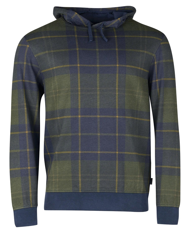 Men's Barbour Syston Popover Sweatshirts Blue | EIAD-37918