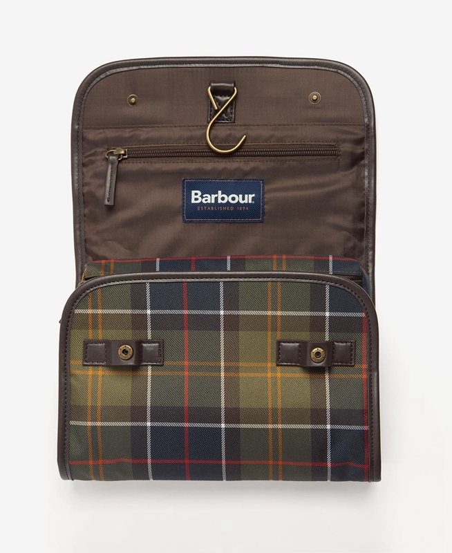 Men's Barbour Tartan Hanging Washbag Bags Multicolor | TLSP-59372