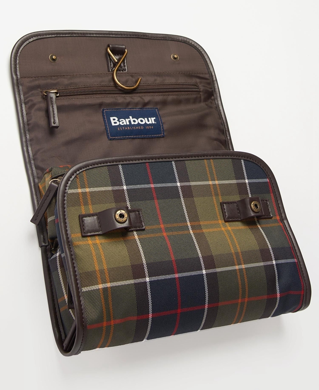 Men's Barbour Tartan Hanging Washbag Bags Multicolor | TLSP-59372