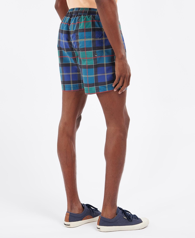 Men's Barbour Tartan Swim Pants Multicolor | LBCP-23950