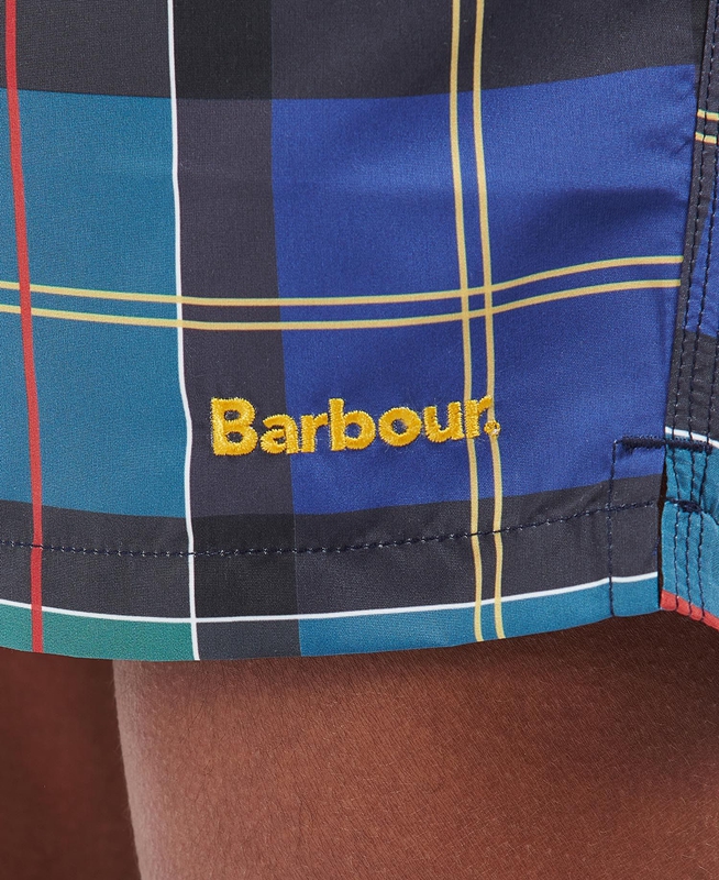 Men's Barbour Tartan Swim Pants Multicolor | LBCP-23950