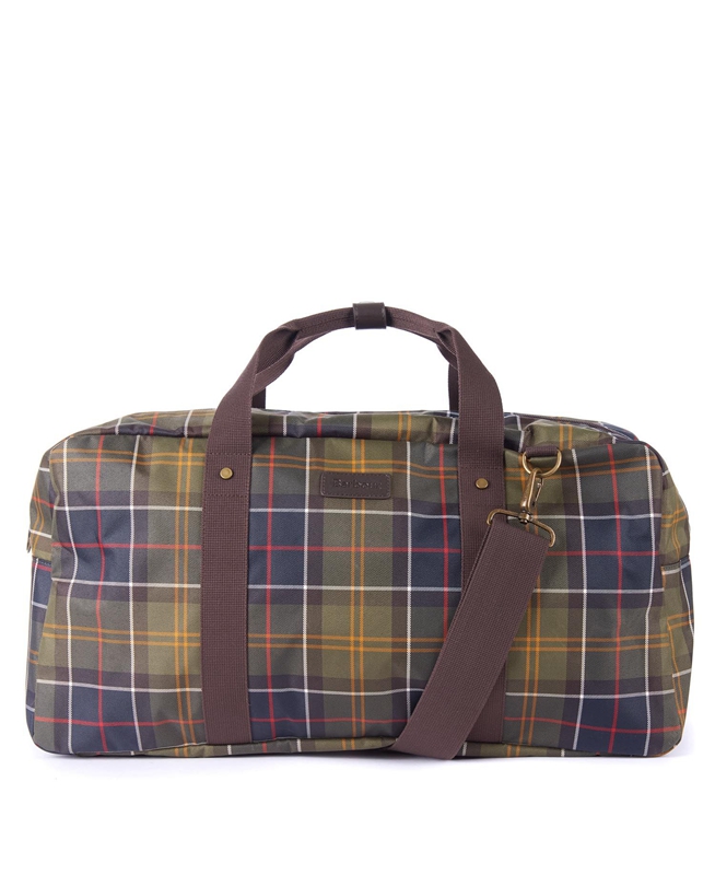 Men\'s Barbour Torridon Tartan Holdall Bags Multicolor | QOUL-89634