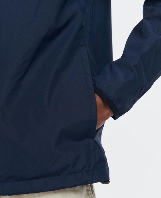 Men's Barbour Unbridge Waterproof Jackets Navy | EHXU-43069