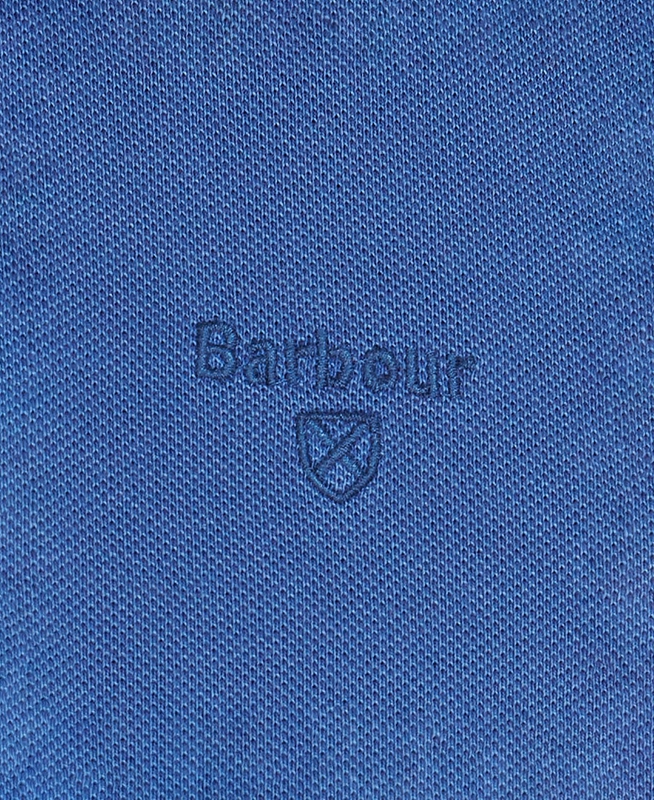 Men's Barbour Washed Sports Polo shirts Blue | MPZE-86479