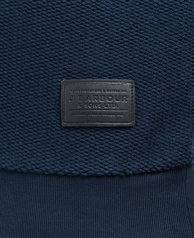 Men's Barbour Wear Half Zip Sweatshirts Navy | DPZV-71596