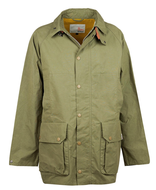 Men's Barbour x Ally Capellino Back Casual Jackets Olive | QOAI-39578