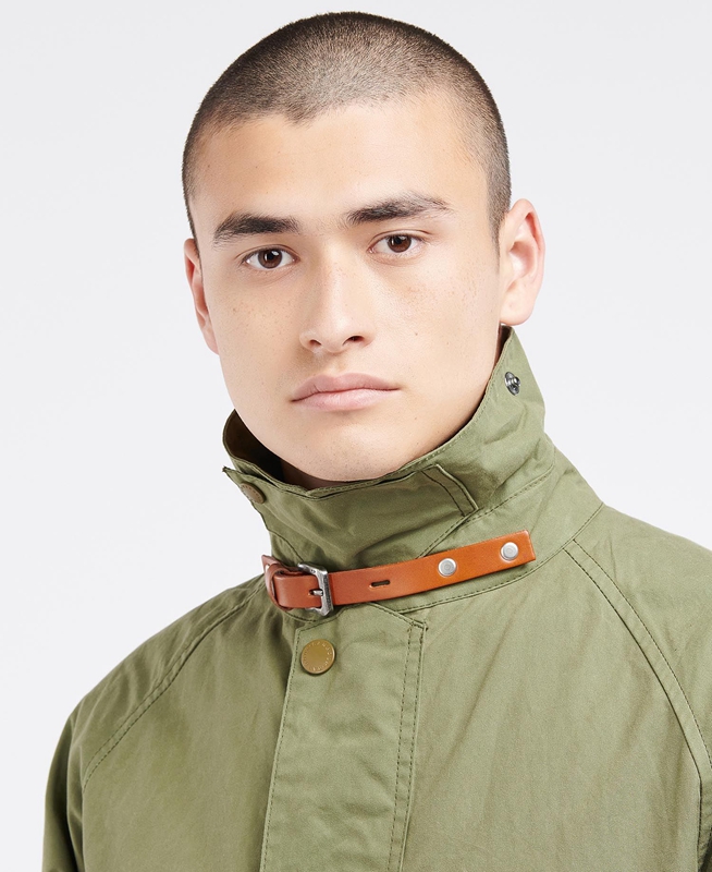 Men's Barbour x Ally Capellino Back Casual Jackets Olive | QOAI-39578