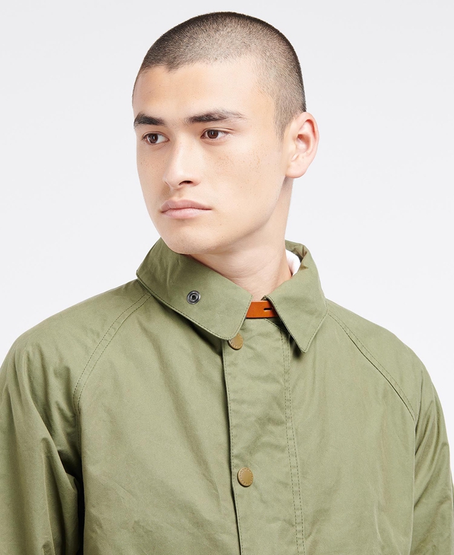 Men's Barbour x Ally Capellino Back Casual Jackets Olive | QOAI-39578