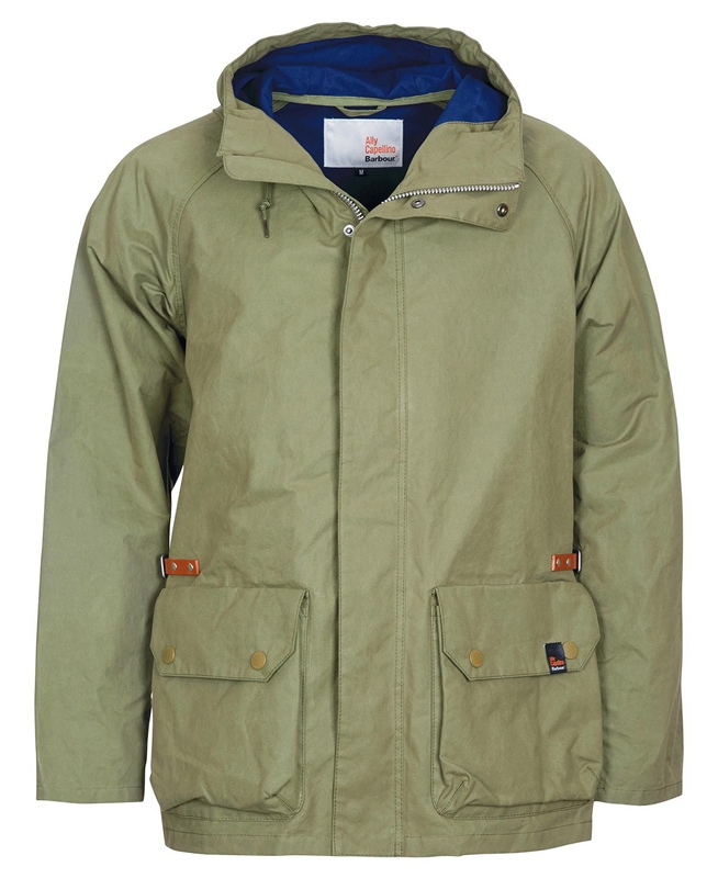 Men's Barbour x Ally Capellino Ernest Casual Jackets Olive | RZUT-15632