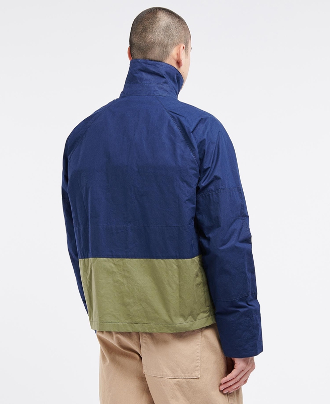 Men's Barbour x Ally Capellino Hand Casual Jackets Navy | BHAK-09721