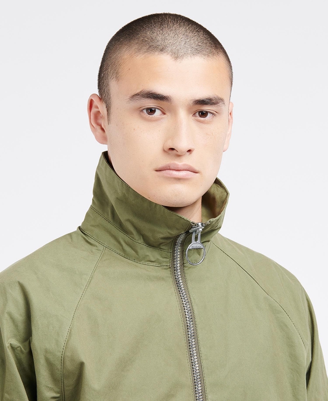 Men's Barbour x Ally Capellino Hand Casual Jackets Olive | YFPC-54162