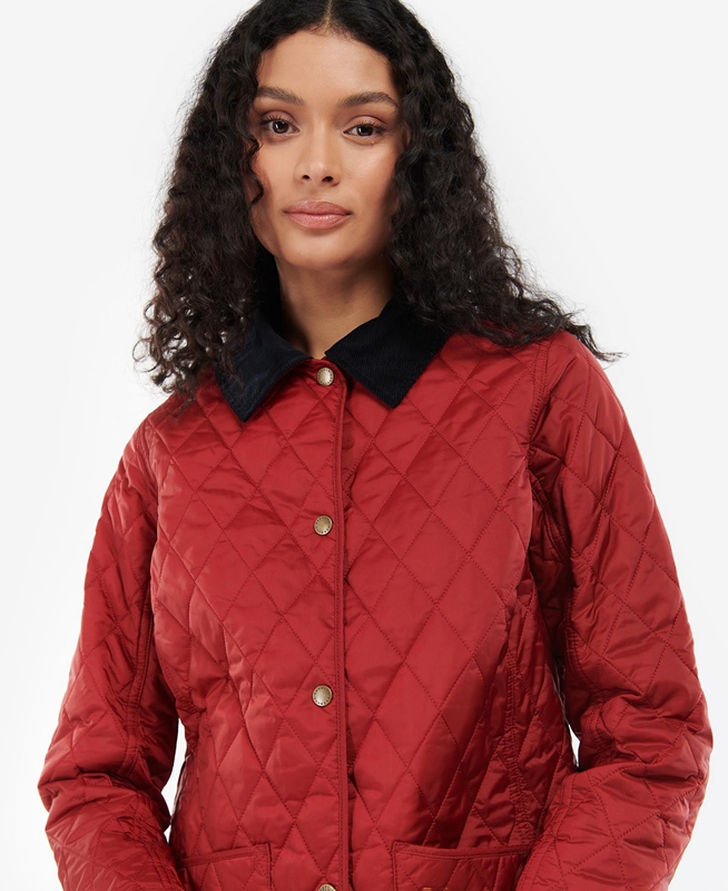 Women\'s Barbour Annandale Quilted Jackets Red | ZJCL-58694