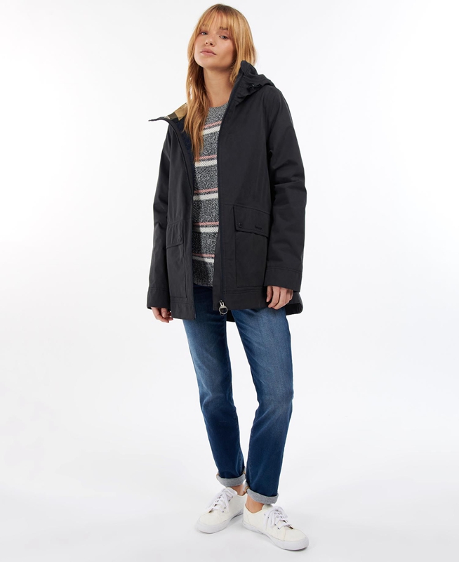 Women's Barbour Armeria Waterproof Jackets Navy | QLSU-01253