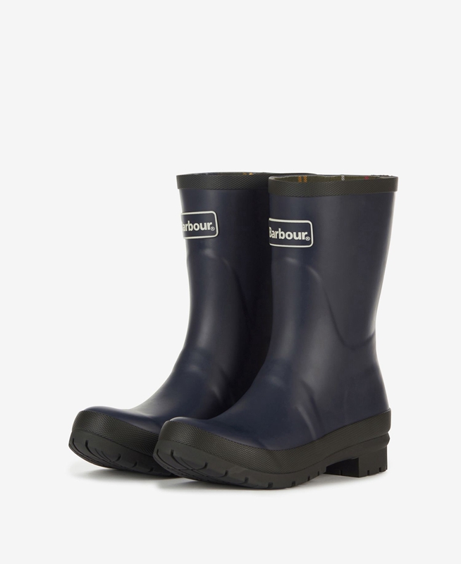 Women's Barbour Banbury Wellington Boots Navy | HWJN-03578