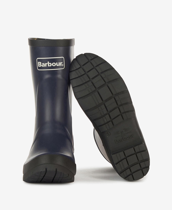 Women's Barbour Banbury Wellington Boots Navy | HWJN-03578