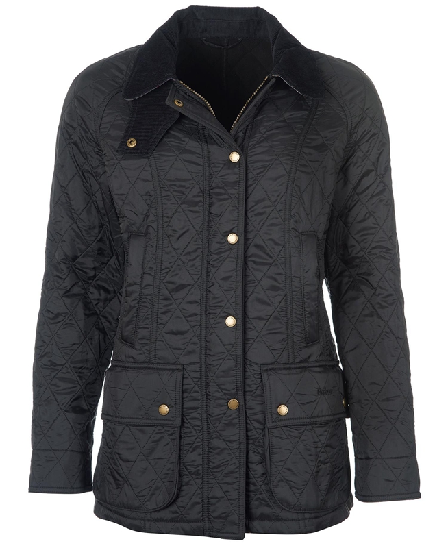 Women's Barbour Beadnell Polarquilt Quilted Jackets Black | ADBX-18596