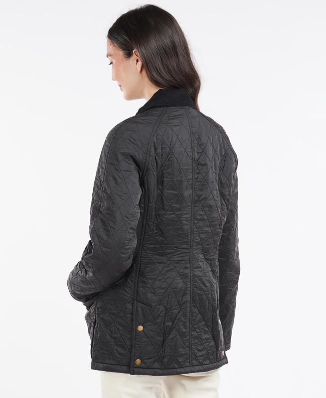 Women's Barbour Beadnell Polarquilt Quilted Jackets Black | ADBX-18596