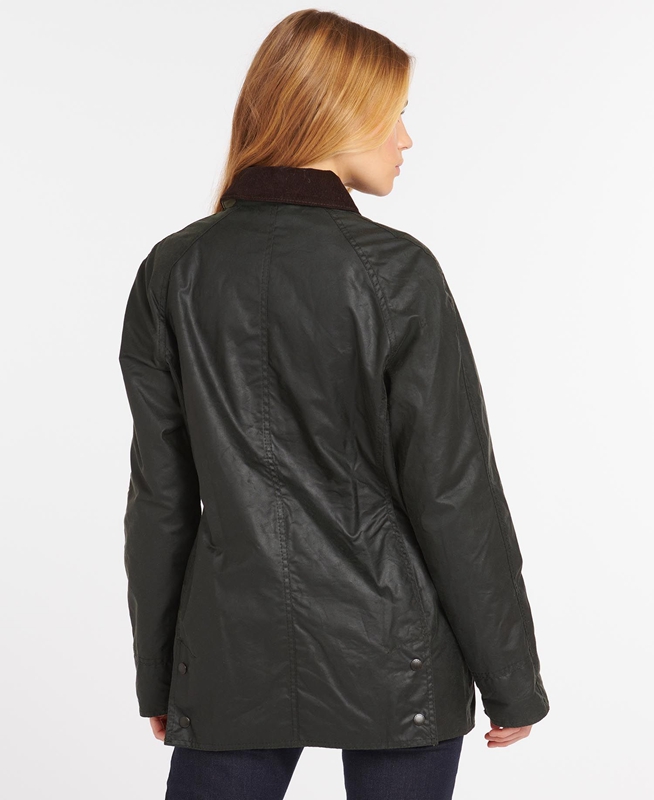 Women's Barbour Beadnell® Waxed Jackets Black | YNDP-70142