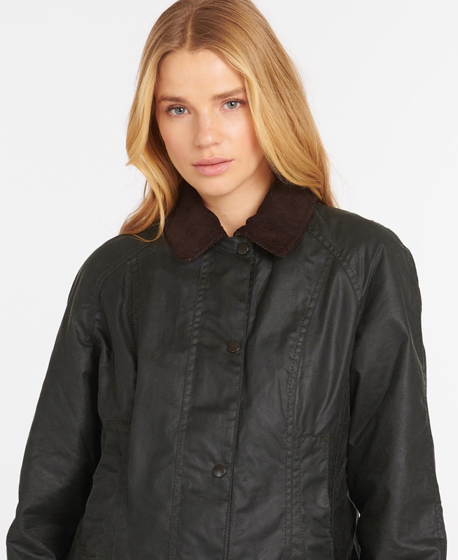 Women's Barbour Beadnell® Waxed Jackets Black | YNDP-70142