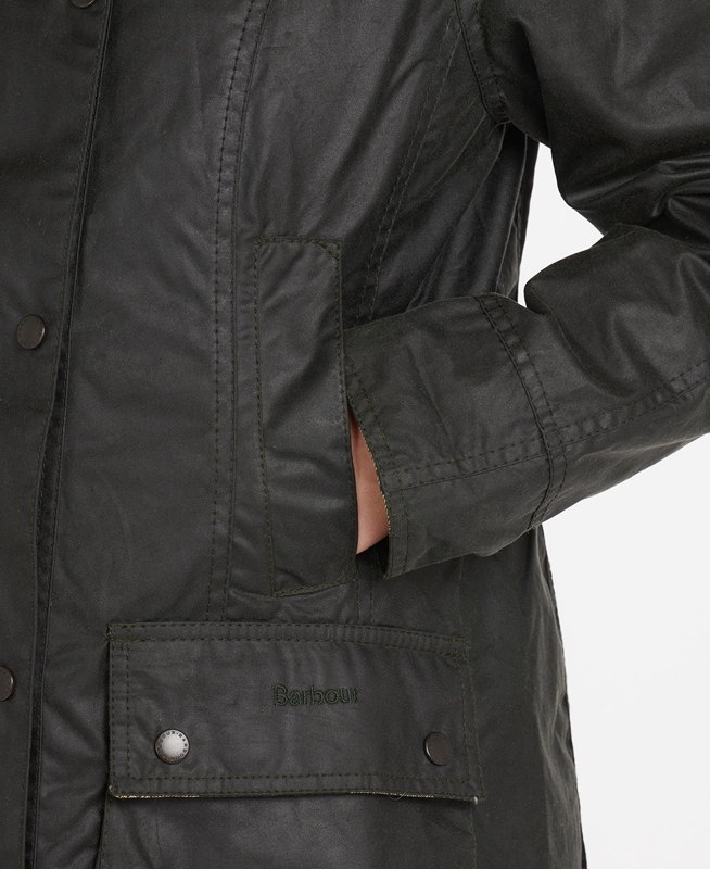 Women's Barbour Beadnell® Waxed Jackets Black | YNDP-70142