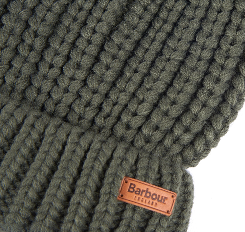 Women's Barbour Beanie Saltburn Hats Green | CNRE-68524