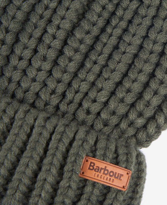 Women's Barbour Beanie Saltburn Hats Green | CNRE-68524