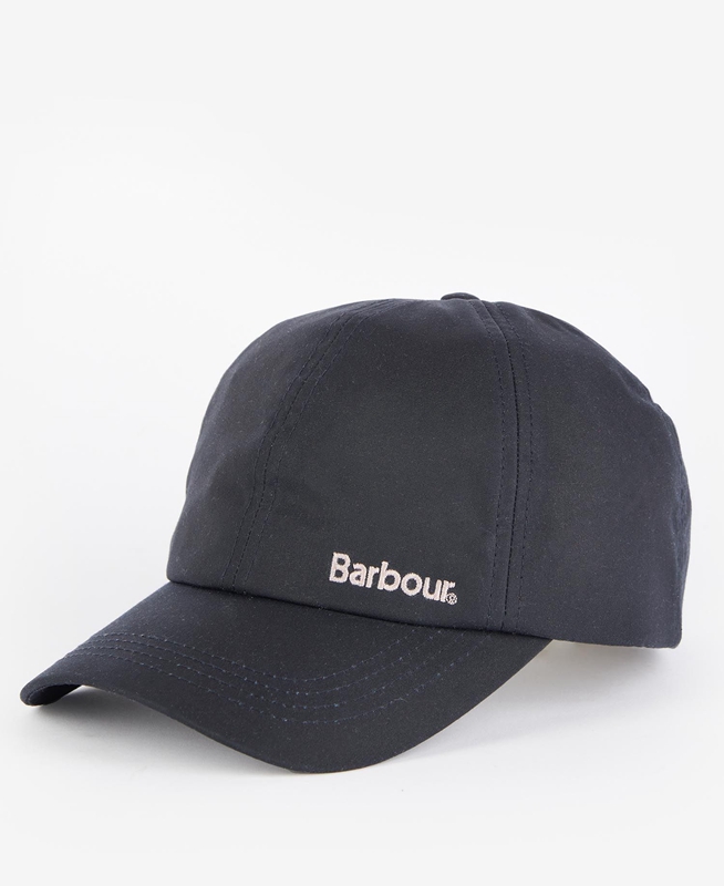 Women\'s Barbour Belsay Wax Sports Cap Hats Navy | XGDK-51924